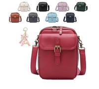 Générique Roarrave Crossbody Leather Bag,Large capacity shoulder bag,Women's Anti-theft Crossbody Bag,Matched with a variety of clothes (Red)