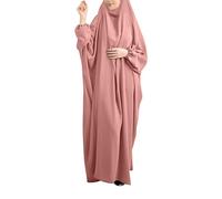 Générique Robe Abaya Femme Décontractée Style Arabe Moderne Tenue Confortable Élégante pour Toutes Occasions du Quotidien (One Size)