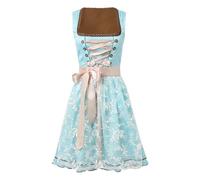 Générique Robe Allemande Taille Plus pour Femme - Col carré Oktoberfest Liens avec Poches pour fête et événement u101