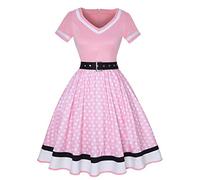 Générique Robe Années 50 60 Femme Vintage À Pois Pin Up Robe Swing Rockabilly Audrey Hepburn 1950 Retro De Cocktail Mariage Ceremonie,Robe Pin Up Rockabilly Annee 50 Femme