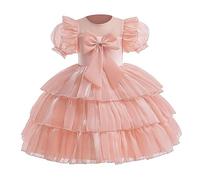 Générique Robe Bebe Fille, BéBéS Filles Ma PremièRe Robe De NoëL Robes VêTements De NoëL BéBé Hiver Tutu Pull Bébé Fille | avec Tutu Jupe Verte Ensemble Pailleté avec Nœud Papillon, Rouge
