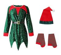 Générique Robe bébé Fille Noël, BéBéS Filles Ma PremièRe Robe De NoëL Robes VêTements De BéBé Noel 2 Ans Rouge Fille | Mon 1er / 2e / 3e Anniversaire en Coton à Manches