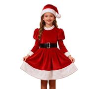 Générique Robe Bebe Fille, Robe De Noel Enfant BéBéS Filles Ma PremièRe De NoëL DAY8 Noël Bébé Fille Cérémonie Princesse Manche Longue Noel Bebes Cosplay Robes