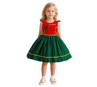 Générique Robe Bebe Fille, Robe De NoëL Fille La A La RayéE Tenue Noel De PèRe NoëL | Enfant Bébés Filles C'est Mon 1er / 2ème Anniversaire Princesse