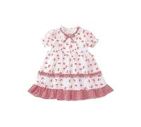 Générique Robe Bebe Fille,Robe De Princesse Fille 3 Ans,Robe de Princesse à Manches Courtes pour Petites Filles, imprimé Lapin, Tenue de soirée dansante (3-4 Years)