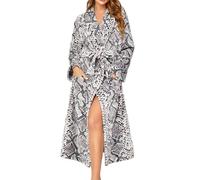 Générique Robe Chambre Femme Peignoir Femme Personnalisé Peignoir De Bain Polaire Sortie De Bain Femme avec 2 Poches, Réglable Ceinture Absorbant Et Confort Luxe Ultra Douce pour Hiver Cadeau De Noël