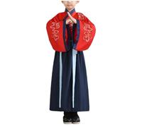 Générique Robe Chinoise Enfant Hanfuu Costume Chinois Fille Garçon Robe Chinoise Traditionnelle Ancienne Déguisement Jouer à L'opéra Cosplay Spectacle Traditionnel Folle Filles Manches Longues Hanfu