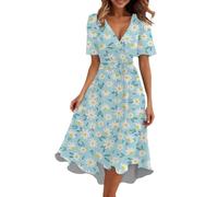 Générique Robe Cocktail Verte pour Mariage Jupes Midi Temoin Bleue Marron sans Tweed Originale du Solution Tissu Saint Tropicale Traîne Fleuries Cavalière Brodées Moyen Tour