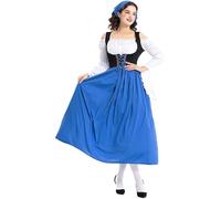 Générique Robe Cosplay Halloween Gothique Femme Medievale pour Carnaval Imprimé Costume for Sexy paules Dénudées Longue Citrouille