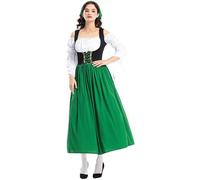Générique Robe Cosplay Halloween Gothique Femme Medievale pour Carnaval Imprimé Costume for Sexy paules Dénudées Longue Citrouille
