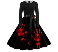 Générique Robe Cosplay Halloween Longue Femme Imprimé Vampire Corset Déguisement Adulte Sexy paules Dénudées pour et soirées costumées