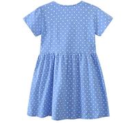 Générique Robe D été Fille Décontractée Coupe Large Mode Tout Petits 2-7 Ans Princesse Mignonne Tissu Léger Confortable(Sky Blue, 7T)