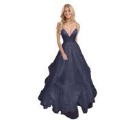 Générique Robe De Bal en Tulle à éPaules DéNudéEs pour Femme Robe De SoiréE Longue Et éLéGante à Col en V Et Paillettes Stormy 5XL