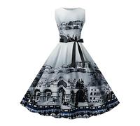 Générique Robe de Cocktail féminine inspirée des années 1950 création élégante pour soirée et événements spéciaux (Black, M)