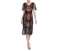 Générique Robe de cosplay grande style cour impériale pour femme avec décorations élégantes de franges paillettes perles et pompons