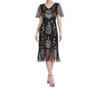 Générique Robe de cosplay grande style cour impériale pour femme avec décorations élégantes de franges paillettes perles et pompons