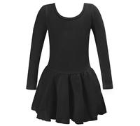 Générique Robe De Danse De Ballet pour Enfants Filles, Ballets Manches Longues Danse Justaucorps Tiered Tutu Robe Ballerine Costume, Robes Ballets De Ballet Robes De Performance pour Enfants 3-8 Ans