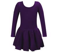 Générique Robe De Danse De Ballet pour Enfants Filles, Ballets Manches Longues Danse Justaucorps Tiered Tutu Robe Ballerine Costume, Robes Ballets De Ballet Robes De Performance pour Enfants 3-8 Ans