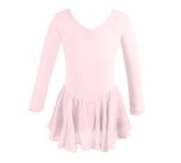 Générique Robe De Danse De Ballet pour Enfants Filles, Ballets Manches Longues Danse Justaucorps Tiered Tutu Robe Ballerine Costume, Robes Ballets De Ballet Robes De Performance pour Enfants 3-8 Ans