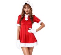 Générique Robe de Fête Costume Élégant avec Dentelle et Noeud pour Événements Festifs de Noël et Cosplay Tenue de Servante Lapin pour Célébrations de Noël et Événements Spéciaux