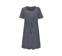 Générique Robe de Grossesse Shooting Photo Hiver,Robe Courte pour Femmes imprimé rayé Manches d'allaitement maternité de