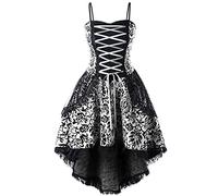 Générique Robe de Mariée Halloween Dentelle Gothique Zombie Infirmiere Horreur Nonne Pirate Longue Sexy Grande Deguisement Costume Faucheuse Citrouille Chapeau Halloween Costume Femme Sexy S