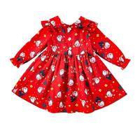Générique Robe de Noël, BéBéS Filles Ma PremièRe Robe De NoëL Habit Pere Noel Bébé Fille Naissance Combinaison avec Jupe Robes SoiréE | Tenue Parent-Enfant en Famille