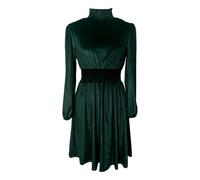 Générique Robe de Noël pour Femme Robe Décontractée d'automne en Velours à Col Montant Gown de Noel Femme Manches Longues pour Tenue Quotidienne et Garde-Robe Polyvalente Confortable et Douce