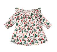 Générique Robe de Noël pour Nouveau-né Bébé Fille Robe Rouge, BéBéS Filles Ma PremièRe De NoëL Bébés Filles Tutu Jolie Ensemble Bébé Fille Christmas Costume | VêTements Chaud