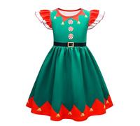 Générique Robe de Noël pour Nouveau-né Bébé Fille Robe Rouge, Noel Enfant Tenue De NoëL Enfant en Famille Noel Fille 3 Ans BéBé | Bébés Filles C'est Mon 1er / 2ème Anniversaire Princesse