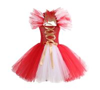 Générique Robe de Noël pour Nouveau-né Bébé Fille Robe Rouge, Noel Fille 6 Ans Tenue De NoëL Enfant en Famille Tulle Tutu Princesse SoiréE CéRéMonie Mariage Rouge | Tenue Parent-Enfant en Famille