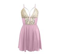 Générique Robe De Nuit pour Femme Dentelle Profonde Coupe en V Et Dos Nu Transparence Élégante pour Un Charme Discret Et Un Confort Durable Ensemble Lingerie Femme