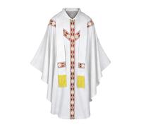 Générique Robe de Pasteur pour Hommes | Costume Prêtre Église Catholique,Tenue Religieuse Clergé Messe Père | Pour Hommes Prière Église Mariage Fête Vacances Mascarade Scène Cosplay Séance