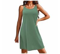 Générique Robe de Plage Spaghetti sans Manches pour Femme, col en U, Poncho de Plage, d'été, Crochet