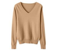 Générique Robe De Pour Fille Princesse Cute V Neck Soft Knit Pullovers Teens Casual Loose Spring Long Sleeve Tops 5 15 Years Chandails Pour Filles Pour Vente De Leggings (Gold, 14-15 Years)