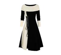 Générique Robe De Priere Femme Musulmane 62 Piece,Tenues d'automne Pull à Capuche en Tricot Imprimé à Carreaux Faux Boutons FroncéS Col ChâLe Haut en Tricot (Black M)