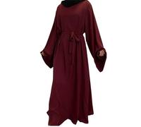 Générique Robe De Priere Femme Musulmane 9 Piece,Robe Musulmane Turquie Dubaï Robe De Repassage à Perles De L'Industrie Lourde (L)