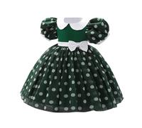Générique Robe De Princesse,Robe à Tenue De Princesse à NœUd pour Vacances à L'éGlise Concours FêTe d'anniversaire (Green 12-18 Months)