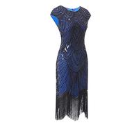 Générique Robe de soirée élégante pour Femme avec détaillée et Coupe Flatteuse pour événements Formels et cérémonies de Mariage (Blue, XL)