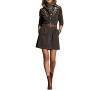 Générique Robe de Soiree Femme, Robe Femme Hiver Vintage Ensemble Decollete Manche Renaissance Jupe Luxe Women Dresses Ceremonie Été Lin Et Leopard Fluide Interieur Glamour Caftan Mariage L