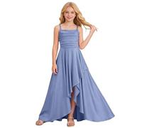 Générique Robe de soirée pour Fille, Robe de Bal de Courte Devant Longue Derriere et élégante, Robes d'été sans Manches décontractées pour Enfant 3-14 Ans
