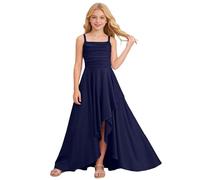 Générique Robe de soirée pour Fille, Robe de Bal de Courte Devant Longue Derriere et élégante, Robes d'été sans Manches décontractées pour Enfant 3-14 Ans
