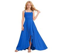 Générique Robe de soirée pour Fille, Robe de Bal de Courte Devant Longue Derriere et élégante, Robes d'été sans Manches décontractées pour Enfant 3-14 Ans