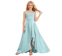 Générique Robe de soirée pour Fille, Robe de Bal de Promo Courte Devant Longue Derriere et élégante, Robes d'été sans Manches décontractées pour Enfant 3-12 Ans