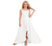 Générique Robe de soirée pour Fille, Robe de Bal de Promo Courte Devant Longue Derriere et élégante, Robes d'été sans Manches décontractées pour Enfant 3-12 Ans