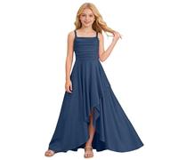 Générique Robe de soirée pour Fille, Robe de Bal de Promo Courte Devant Longue Derriere et élégante, Robes d'été sans Manches décontractées pour Enfant 3-14 Ans