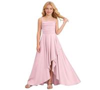 Générique Robe de soirée pour Fille, Robe de Bal de Promo Courte Devant Longue Derriere et élégante, Robes d'été sans Manches décontractées pour Enfant 3-12 Ans