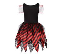 Générique Robe De Sorcière Halloween,Vêtements Sorcières Pour Enfants Ceremonie Fille Bleu Marine Costume Cosplay Halloween Bébé Mon 1Er Bebe Deguisement Squelette (Rouge,XL)