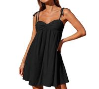 Générique Robe D'éTé Robe Corset Victorienne pour Femme Robe Spaghetti Longueur Genou