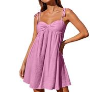 Générique Robe D'éTé Robe Corset Victorienne pour Femme Robe Spaghetti Longueur Genou